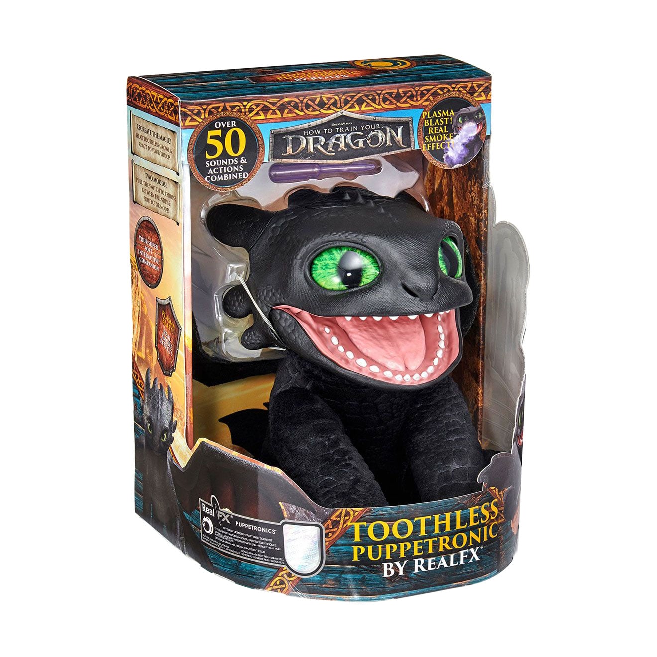 Інтерактивна м'яка іграшка REAL FX Puppetronic Беззубик, від 6 років (HTTYD-1001-01)